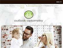 Tablet Screenshot of outlook-optometry.com